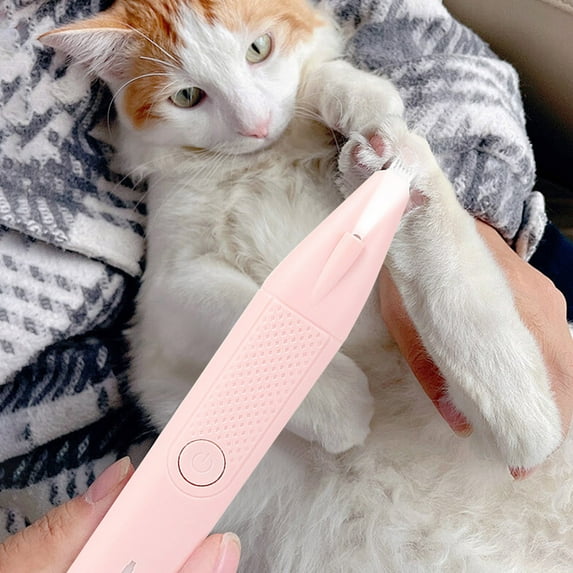 Dog Paw Trimmer, Dog Clippers Grooming Kit Hair Clipper-Low Noise Paw Trimmer, Rechargeable, Cordless Quiet Nail Grinder Shaver for Cats and Other Pets