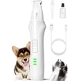 thumbnail image 1 of Dog Paw Trimmer with LED Light, 2-Speed Low Noise Cordless Electric Pet Clippers for Paws Ears Face Rump, Small Area Grooming for Cats & Dogs, White, 1 of 7