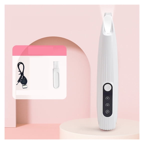 Dog Paw Trimmer with Led Light Rechargeable Cordless Nail Grinder Shaver for Cats and Other ,Low Noise Pet Groomig Kit