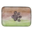 thumbnail image 1 of Dog Paw Watercolor Dish Drying Mat, 1 of 7