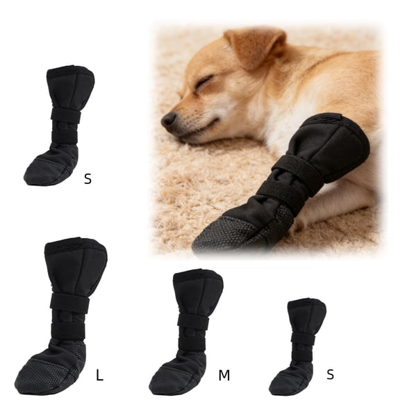 Dog Paw Wound Recovery Boot,Lick-Proof Protection, Non-Slip Pet Shoe with Self-Adhesive Strap,Soft Protector for Medium to Large Dogs,2.87×2.48 Inch