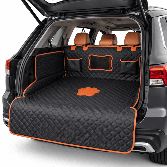 Dog Paw XL SUV Cargo Liner for Dogs, Waterproof Scratchproof Trunk Cover for Full-Size SUVs