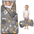 thumbnail image 1 of Dog Paw and Bone Toddler Nap Mats for Kids Preschool,Sleeping Mat Bag or Kids,Toddler Sleeping Bag,Toddler Nap Mat or Daycare, 1 of 6