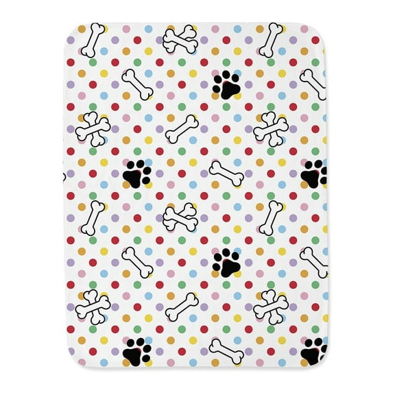 Dog Paws With Bones Blanket  -Image by Shutterstock,