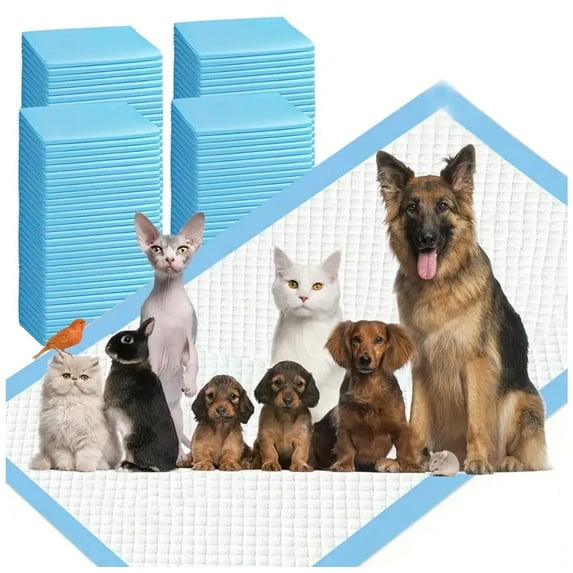 Dog Pee Pads Extra Large 24"x24", 100 Count Large Puppy Training Pads with Adhesive Tabs, 7 Layers Thick, Super Absorbent, Leak-Proof, Quick-Dry, Potty Pads for Dogs and Puppies
