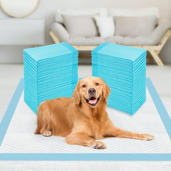 Dog Pee Pads Extra Large 28"x34", Thicken 6 Layers Pee Pads for Dogs, Quickly Absorbs & Leak-Proof Dog Pads, Disposable Puppy Pads Pet Training Pads Potty Pads for Dogs, Doggie Pee Pads, 20Ct