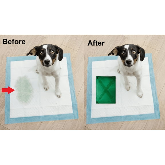 Dog Pee Pads Pee Spot Covers  | 3 Red & 3 Dark Green Hide A Pee Package of 6