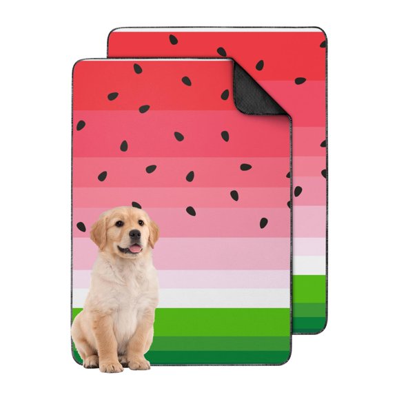 Dog Pee Pads Reusable and Washable, Cheerful Fruit Pattern Non-Slip Mat for House Training and Apartments (Fruit patterns, 24" x35")