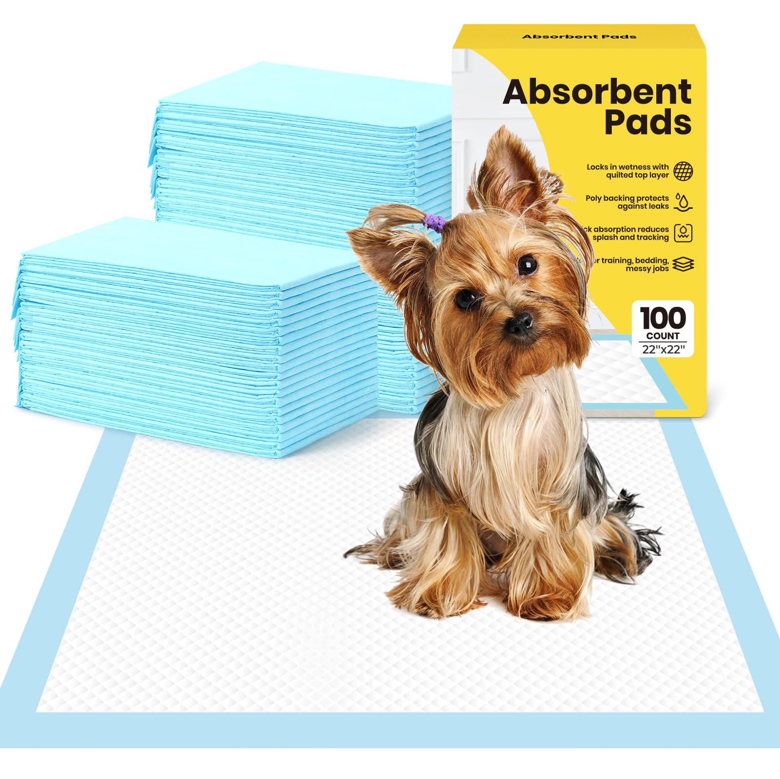 Dog Pee Pads Super YPF5 Absorbent & LeakProof Puppy Pads Thicken