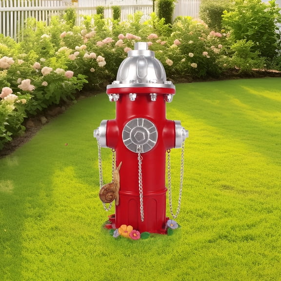 Dog Pee Post Fire Hydrant, Outdoor Dog Potty Training Aid, Resin Yard Marker for Lawn and Garden