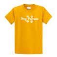 thumbnail image 1 of Dog Person Short Sleeve T-shirt Great Dog Lover Tee-Gold-Small, 1 of 4