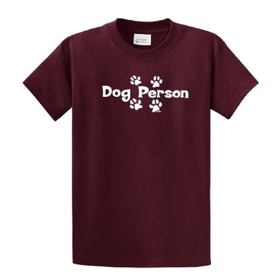 Dog Person Short Sleeve T-shirt Great Dog Lover Tee-Maroon-Small