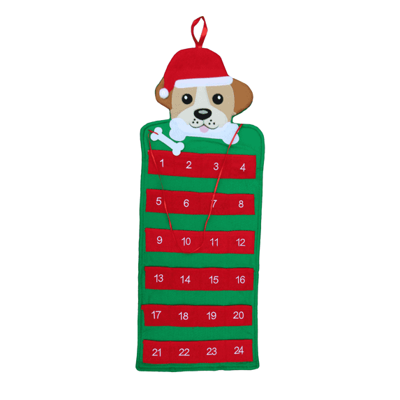 Dog Pet Advent Holiday Calendars Advent Calendar/Christmas Advent Calendar for Dogs and Puppies with Pockets/Christmas Countdown with Treats/Hanging/Felt/Dog Christmas/Christmas