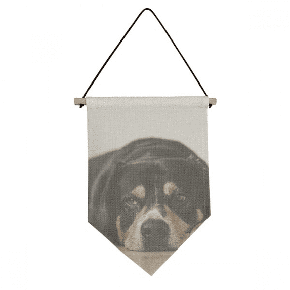 Dog Pet Animal Photograph Floor Picture Canvas Flag Hanging Wall Art Decor Banner