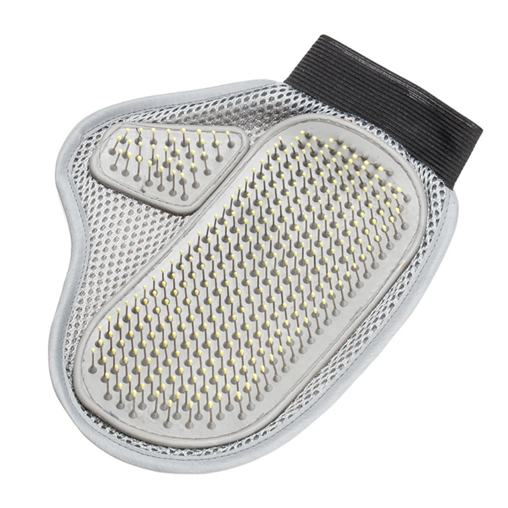 Dog Pet Cat Grooming Glove Mitt Brush Deshedding Long Short Hair Gentle