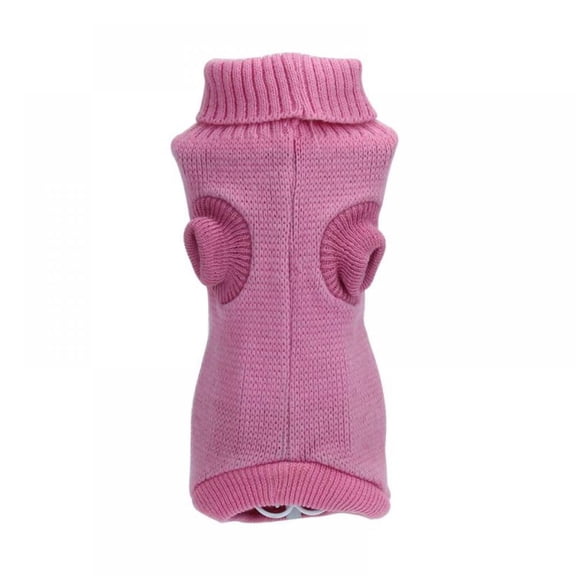 Dog Pet Clothes Jacquard Knitted Plaid Puppy Sweater Pet Jumper Coat Apparel Dog Clothes Winter Warm Pets Sweater Coat Clothes High-Necked Pet Sweater