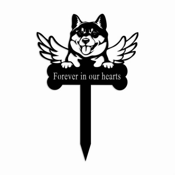 Dog Pet Grave Markers Metal Stake Plaque Memorial Gifts Cemetery Garden Grave Decoration Decor Outdoors Yard Remembrance