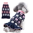 thumbnail image 1 of Dog Pet Sweater,Winter Warm Puppy Clothes Soft Coat Dog Costume Pullover Pet Apparel for Small Medium Dogs and Cats, 1 of 10