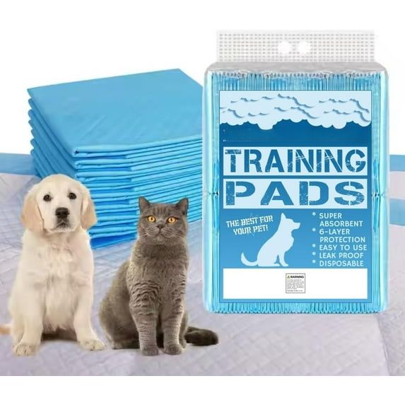 Dog Pet Training Pads, 100 Count, Size M 18" x 24", Disposable Absorbent Pads for Dogs and Puppies (M Size 18" x 24")