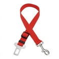 thumbnail image 1 of Dog Pets Car Safety Seat Belt Harness Restraint Lead Adjustable Travel Clip Supplies Pets,Leashes & Head Collars,Red, 1 of 4