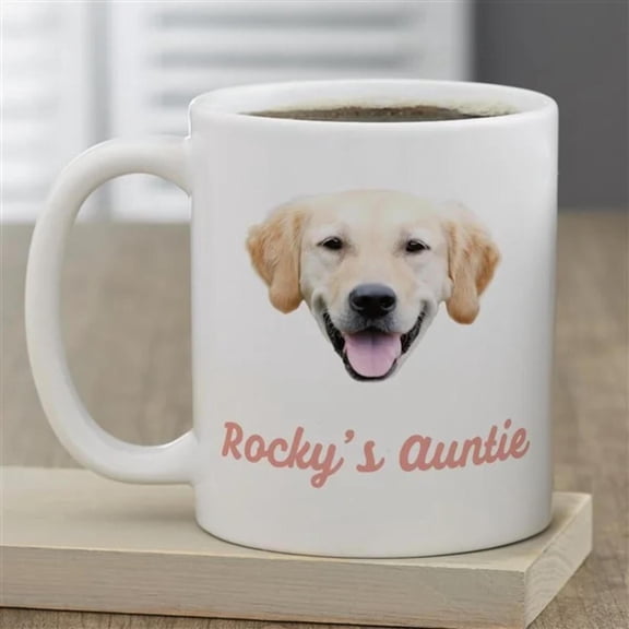 Dog Photo Face Cutout Personalized, AURORAVALLEY, 11oz-15oz Mug