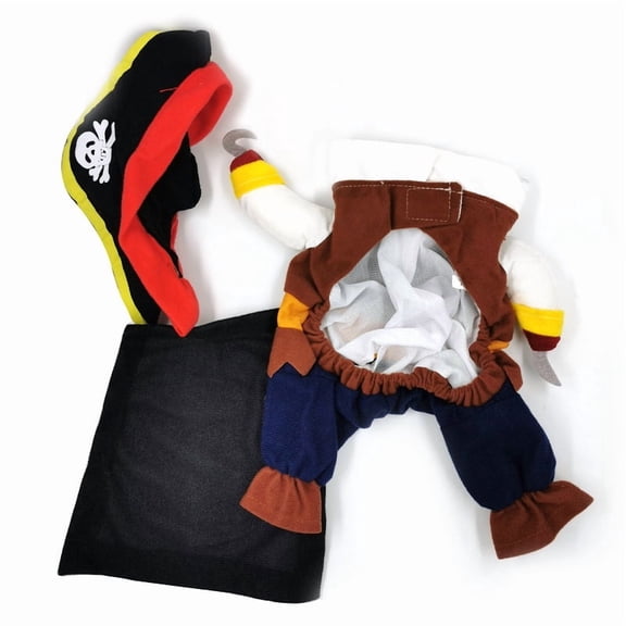 Dog Pirate Costume, 3 Piece Set(Small)