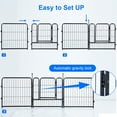 thumbnail image 1 of Dog Playpen,32" Height 40 Panels Portable Outdoor Dog Fence, Dog Playpen for Large/Medium/Small Dogs, Dog Fences for The Yard,with Doors Foldable Metal (32 inch, 40 Panels), 1 of 6