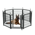 Dog Playpen 8 Panels 32" Height Heavy Duty Dog Fence Puppy Pen for