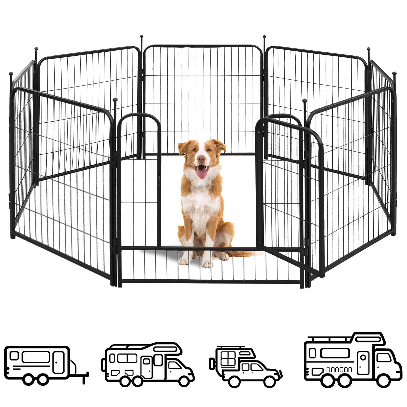 ProSelect Modular Kennel Cage Banks 3 Unit, Graphite