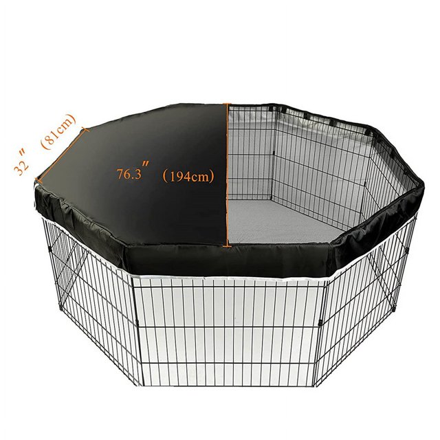 Dog Playpen Cover Heavy Duty Universal Waterproof Sunproof Dog Pen Top