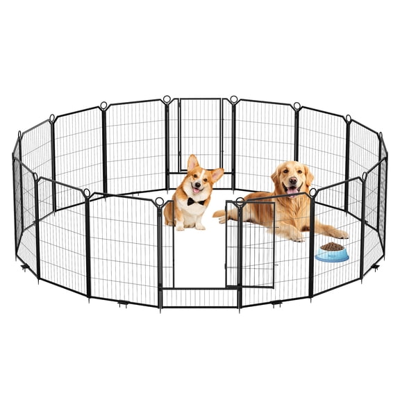 GOGRANT Foldable Steel Pet Playpen for Dog, Puppy