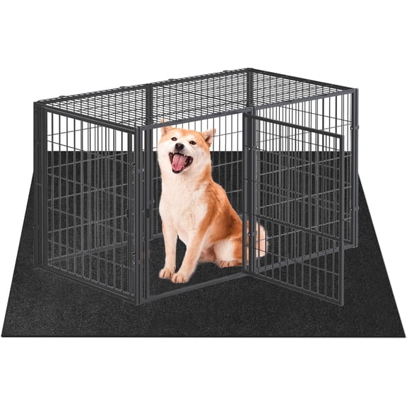 Dog Playpen Mat, Dog Crate Pad Liner for Kennel Training Under Pet Cage Mat Absorbs Waterproof Non-Slip Reusable Puppy Pad to Protect Floors, 24"x 36"