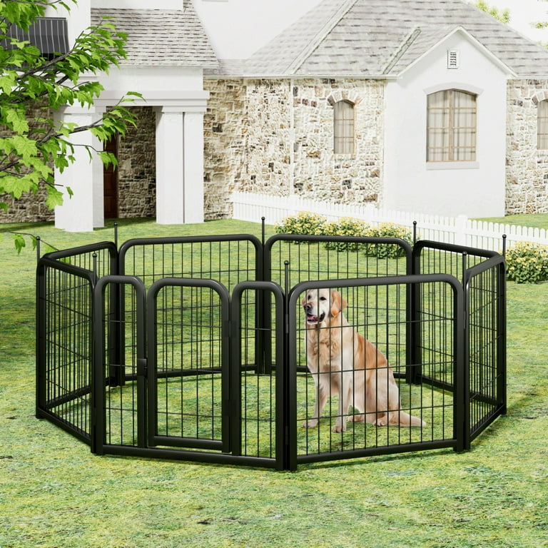 Dog Playpen Outdoor 8 12 Panel Dog Portable Playpen for Yard Fence Pet Pen for Small Dogs Pet Exercise Pen for Puppy Rabbit Small Animals Walmart