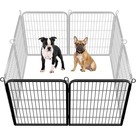 Dog Playpen Outdoor Puppy Exercise Pen Indoor Portable Pet Fence for Yard/RV Camping, 32 Inch 2 Panels