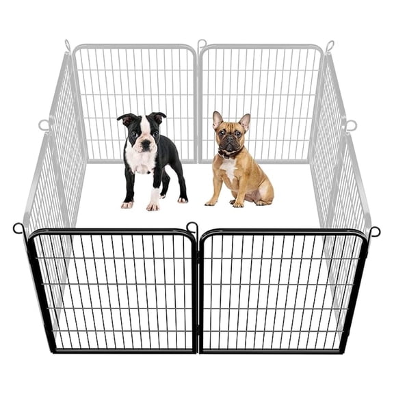 Dog Playpen Outdoor Puppy Exercise Pen Indoor Portable Pet Fence for Yard/RV Camping, 32 Inch 2 Panels