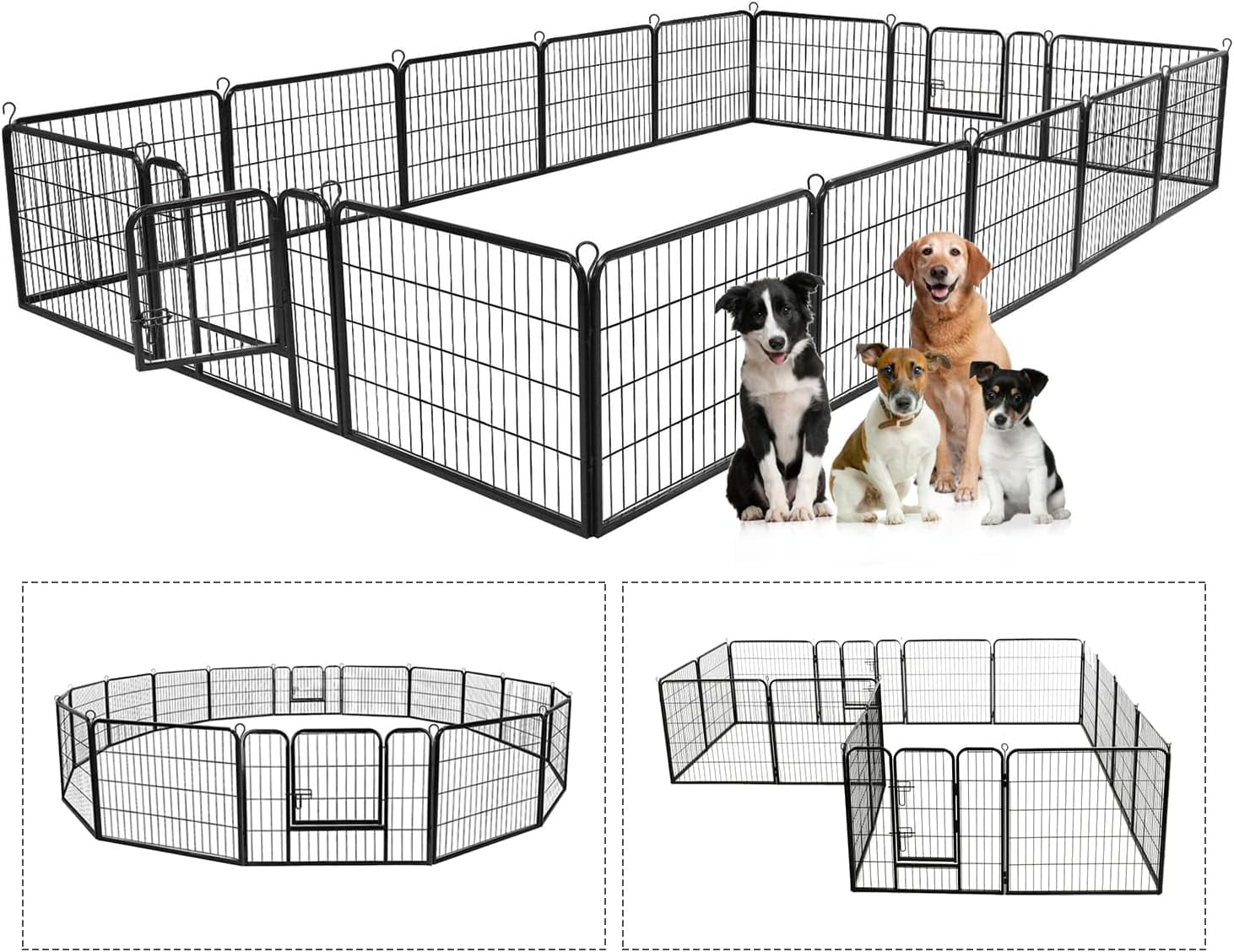 Curated visual reference: Visual Reference: Dog Playpen Pet Gate Puppy Playpen Large Dog Kennel Dog