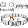 Dog Playpen Portable Exercise Fence Heavy Duty Metal Pet Playpen Indoor