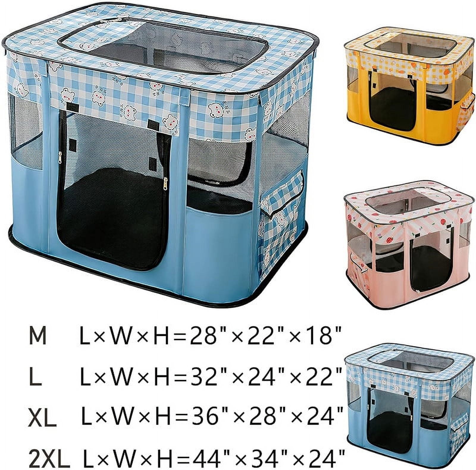 Dog Playpen, Portable Large Cat Pet Playpens for Indoor Outdoor