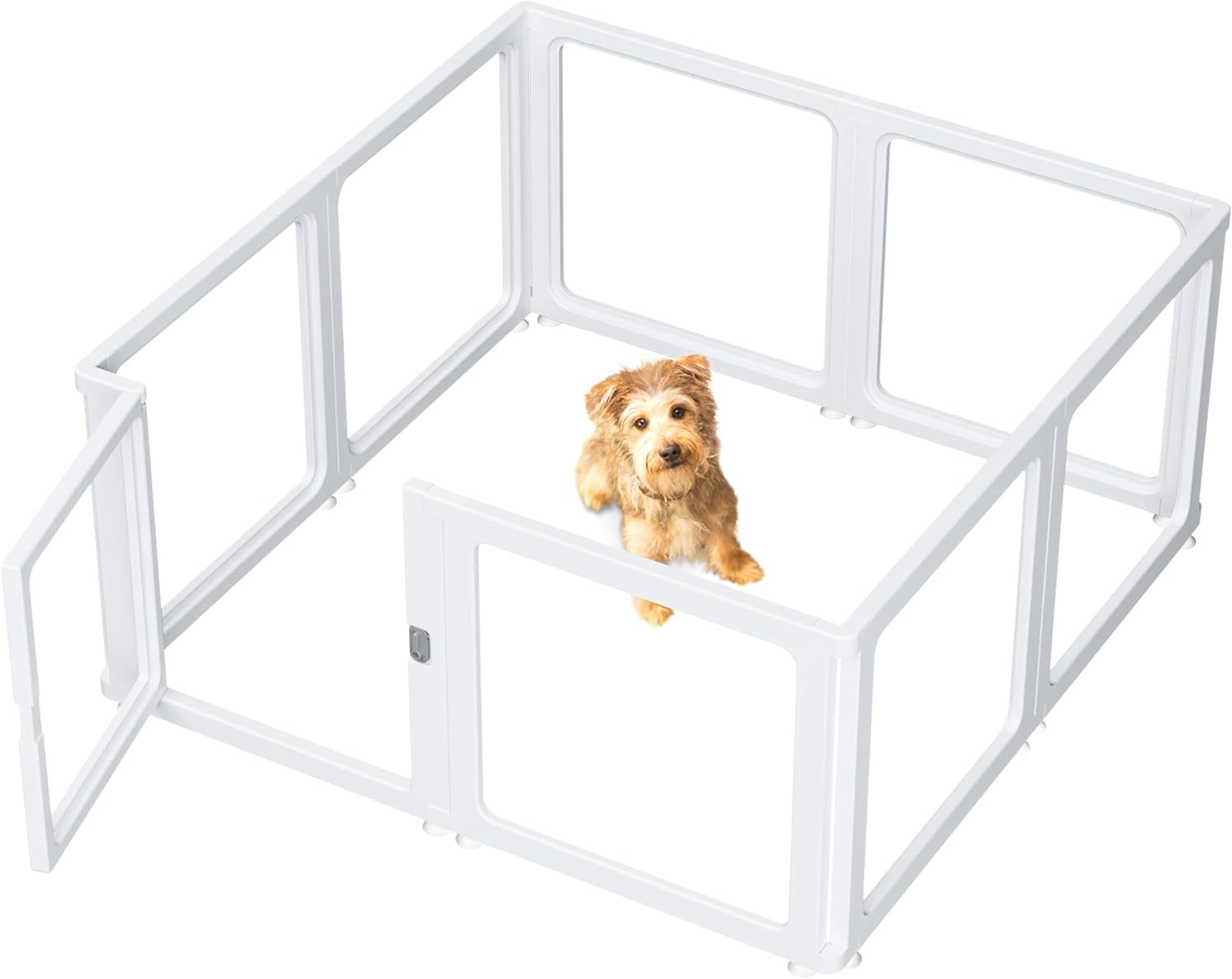 Curated visual reference: Visual Reference: Dog Playpen With Door Clear Pet Playpen For Indoor Outdoor