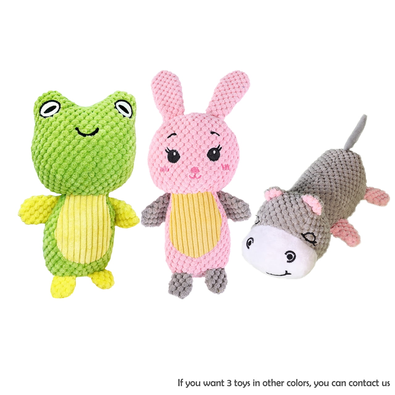 Dog Plush Chew Toys for Small Large Pets Funny Interactive Squeaky