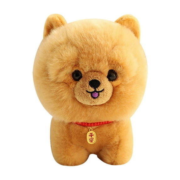 Dog Plush Stuffed Animal Soft Fluffy Puppy Pillow Realistic Simulated Dog Plush Toy Theme Party Favor for Teens Boys Girls Valentine's Day Christmas