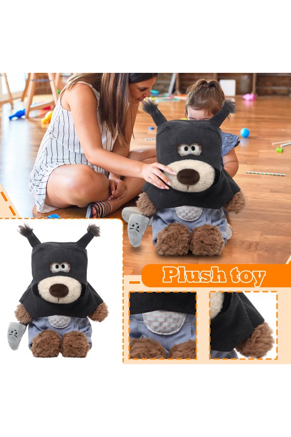 Dog Plush Toy - 15.7 inch Funny Dog Stuffed Animal Gift for Adults - Comfort Doll - Birthday Valentines Day Gift for Couples Friends A