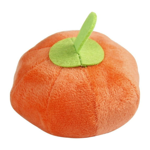 Dog Plush Toy Decorative Relieve Boredom Orange Sounding Pumpkin Mini Stuffed Doll for Home