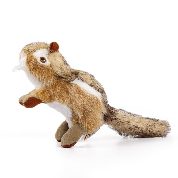 All For Paws Squirrel Dog Squeaky Toy, Puppy Plush Toy with Squeaker, Stuffed Animal Dog Toys for Small Medium Dogs, Chipmunk, Small