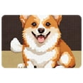 thumbnail image 1 of Dog Polyester Non-Slip Machine Washable Bath Rug Door Carpet Chair Rug, 1 of 1