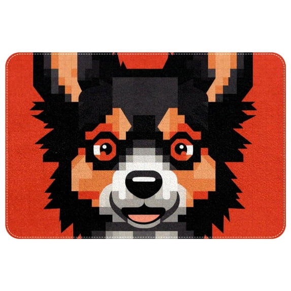 Dog Polyester Non-Slip Machine Washable Floor Mat: Outdoor Carpet Floor Mats