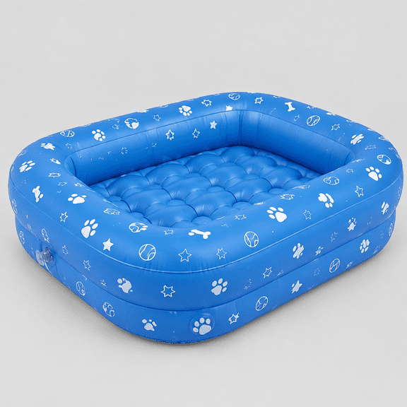 Dog Pool Float, 59''x35.4'' Inflatable Dog Floats for Pool, Durable Dogs Raft for Pool, Lake & Beach, Floatie for Summer Outdoor Fun