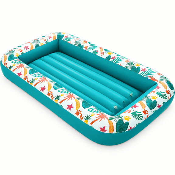 Dog Pool Float, Inflatable Floating Raft, Heavy Duty Pet Water Float Bed for Small Medium Large and Extra Large Dogs, Sturdy Comfortable Summer Dog Floatie for Swimming Pool Lake River Beach