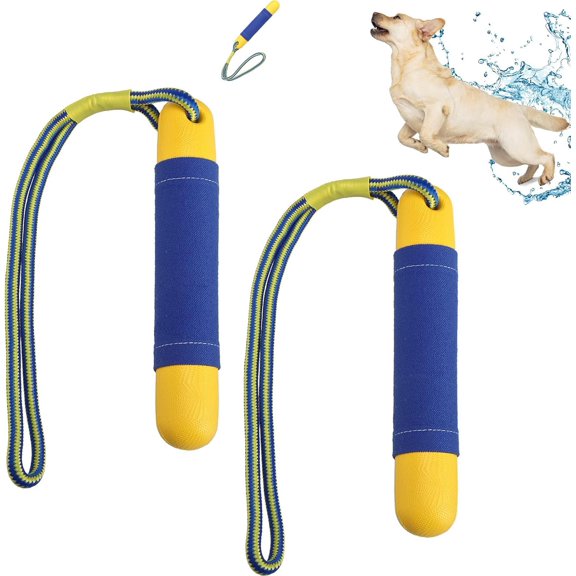 Dog Pool Floating Toys Interactive Water Retrieving Toy Outdoor Beach Yard Training Fetch Bumpers for Summer 2 Pack