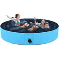 thumbnail image 1 of Dog Pool Foldable pet Pool Large Dog Swimming Pool pet Swimming Pool PVC Non-Slip Pool for All Kinds of Pets 63-12in, 1 of 7